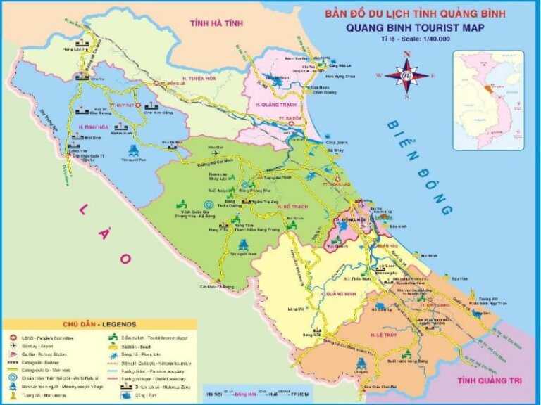 Bản đồ du lịch tỉnh Quảng Bình
