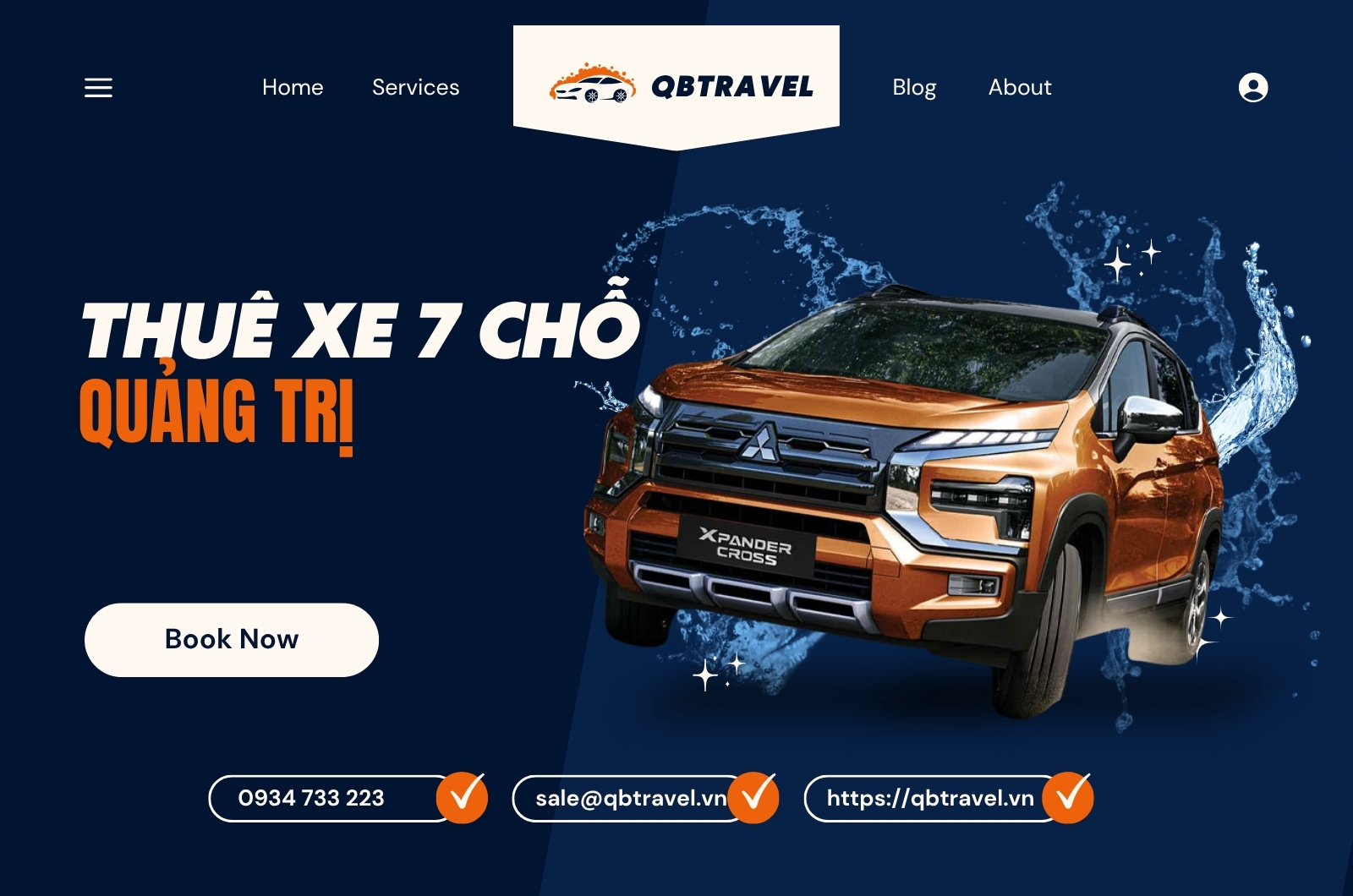 Dịch vụ thuê xe 7 chỗ Quảng Trị uy tín cùng QBTravel